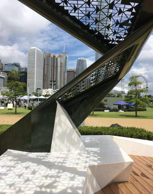 Hong Kong stone bench case