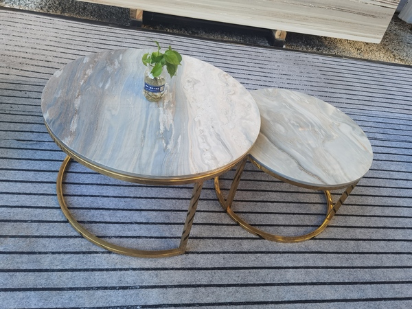 白金沙子母茶几